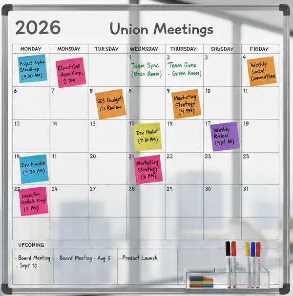 Union meeting calendar